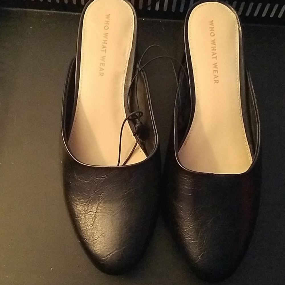 Who What Wear Black mule - 7 1/2 (OCBB)